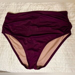 Victoria's Secret Sz Large Swimsuit bottom purple plum bathing suit swimwear